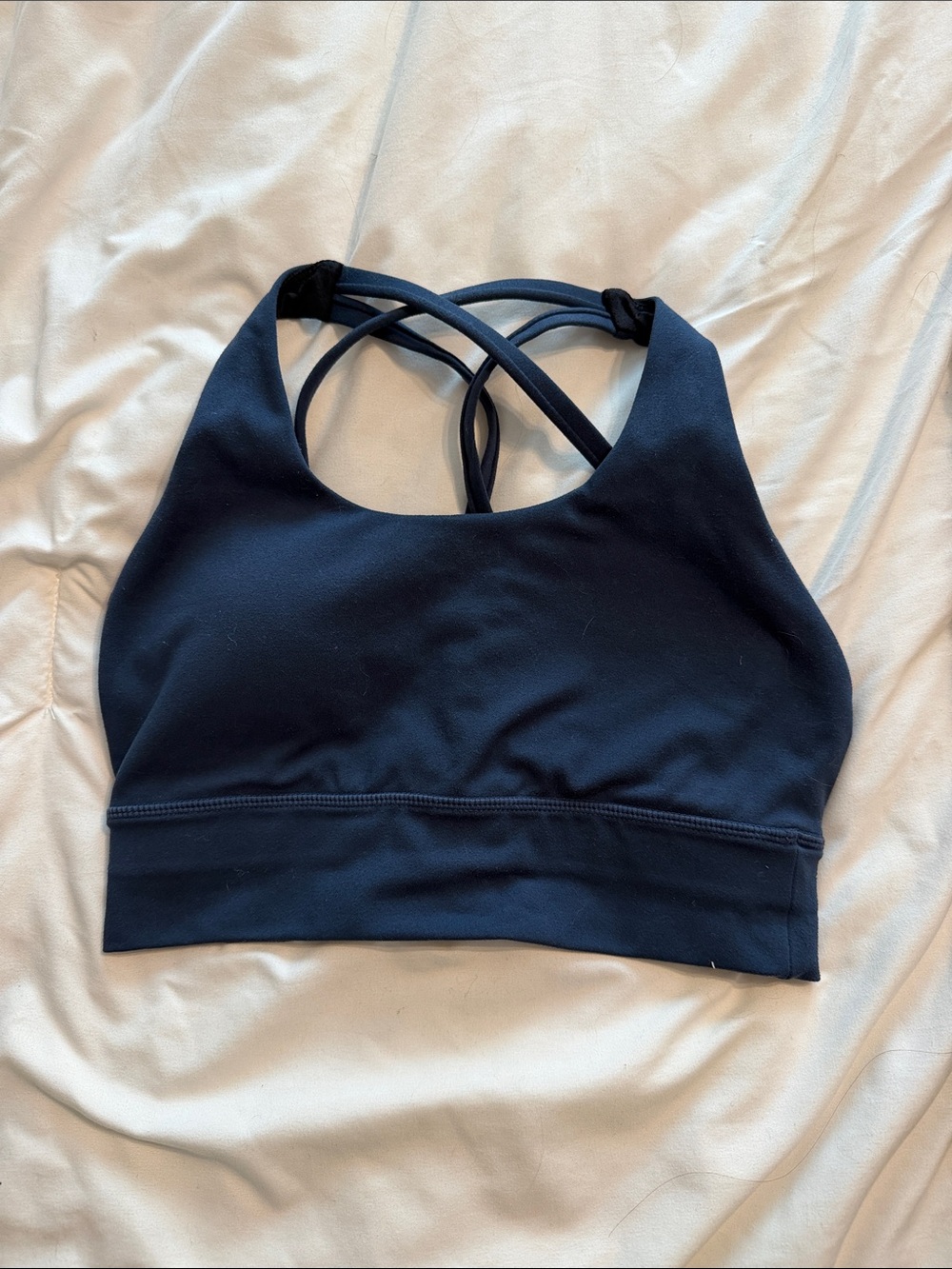 Strappy Cross-Back Sports Bralette - Black